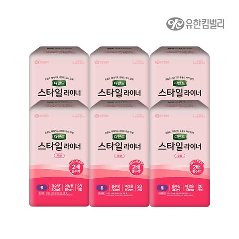 스타일 라이너 무향 롱 28매 x 6팩