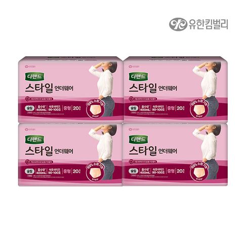 스타일 언더웨어 여성 슬림 중형 20매 x 4팩