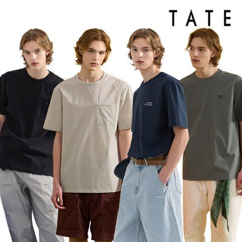 [TATE] 테이트 26SS 남성 썸머 우븐 에어리얼 테크 티 컬렉션 4종