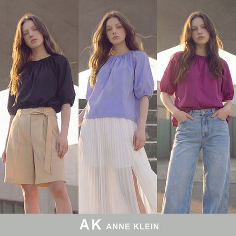 [앤클라인] [AK앤클라인] 26SS 샤벳 볼륨 블라우스 3종