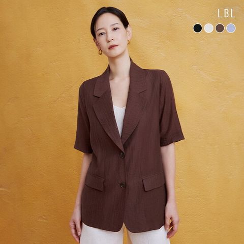 26 SUMMER 크링클 반팔 자켓