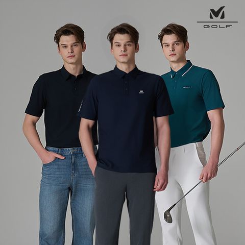 밀레골프 26SS 반팔카라티 3종 남성