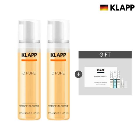 [카드 5%할인][스페셜]클랍 C-PURE C퓨어 에센스 인 버블 2병구성+증정 앰플 1박스 (앰플 EXP.26.11)