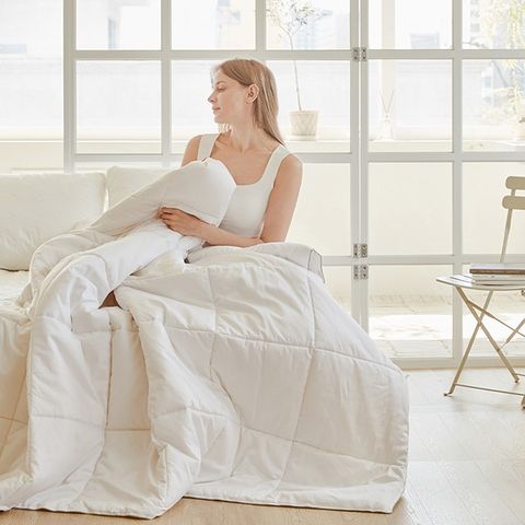 [슈퍼싱글+세탁망] 라뽐므 호주산100 양모 순면60수 워셔블 이불