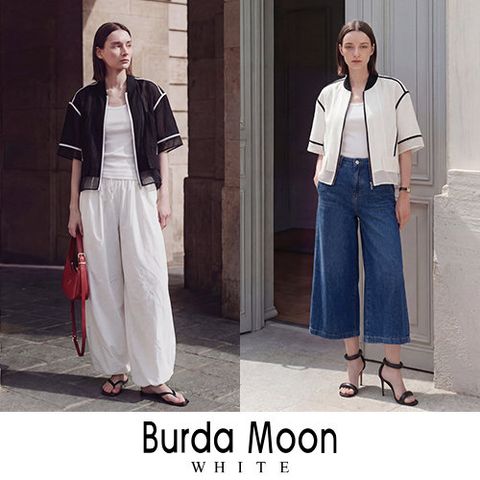 [부르다문]26SS 썸머 시스루 배색 자켓 1종