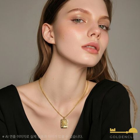 골든클레프 24K 리카미 골드바 목걸이(24K 1g+18K 4.05g)