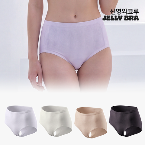 신영와코루 핫썸머 젤리퓨징 메쉬 팬티 4종 패키지