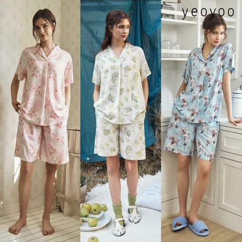 [삼성카드5%할인]여유(yeoyoo) 인견 파자마 셋업 3세트(6종)