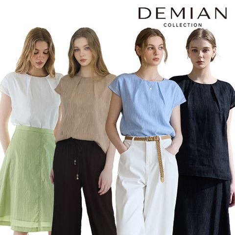 [데미안(DEMIAN)] 26SS DEAR ME(디어미) 썸머 후로킹 블라우스 4종