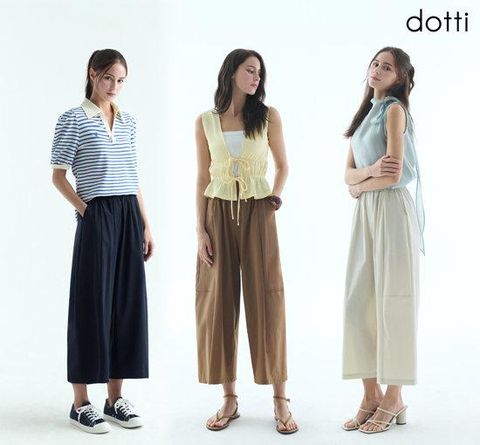 도티 26SS썸머 와이드 쿨링8부 팬츠3종(D6N8W)
