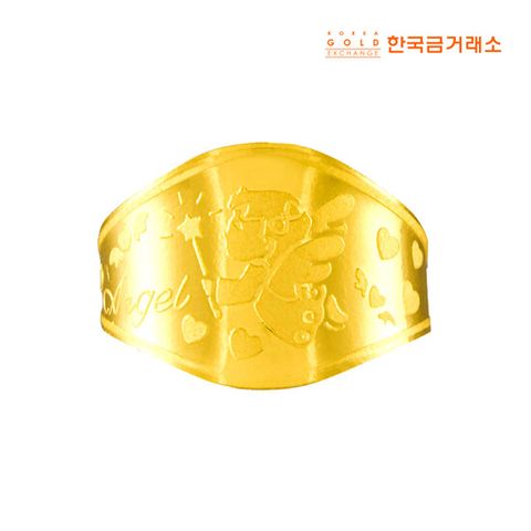 [손주사랑 골든데이] 한국금거래소 24K 순금 손주 천사반지 1g 