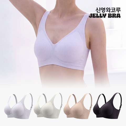 핫썸머 젤리브라 메쉬 브라 4종 패키지