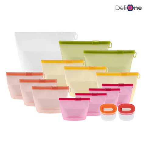 [델리원] 델리원 젤리팝 밀폐 실리콘백 풀세트
