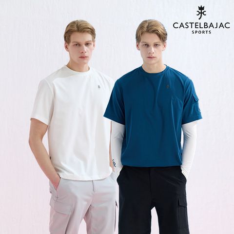 까스텔바작 26SS 최신상 썸머 에어리 스트레치 우븐 티셔츠 2종 남성용