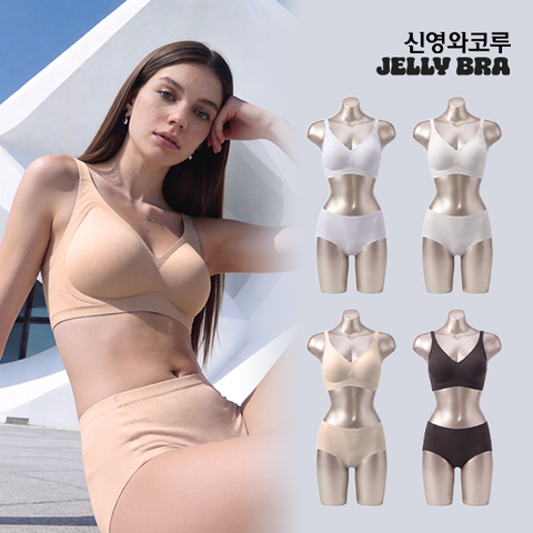 26최신상 핫썸머 젤리브라 메쉬 브라팬티 끈형 4세트