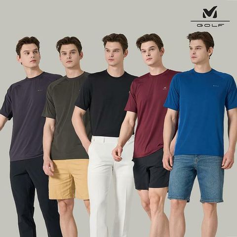 [카드 5%할인]26SS 밀레골프 반팔티셔츠 5종 남성