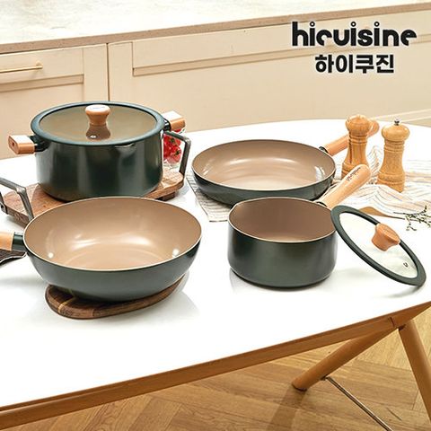 박수홍의 하이쿠진 IH 냄비 후라이팬 세트 (냄비 2종+후라이팬 2종)