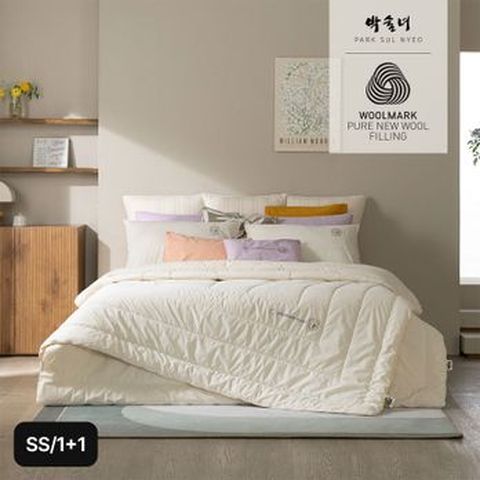 (SS+SS)박술녀 호주산 100%양모 피그먼트 영화3(차렵이불X2+베개커버X2)