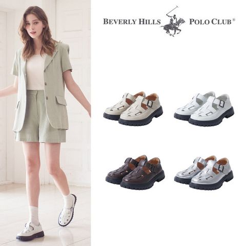 비버리힐즈폴로클럽 천연소가죽 리아 피셔맨 샌들