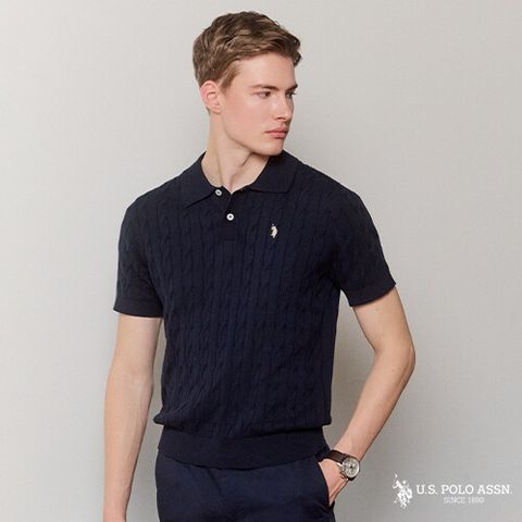 □USPA 26SS 남성 코튼 반팔니트 3종