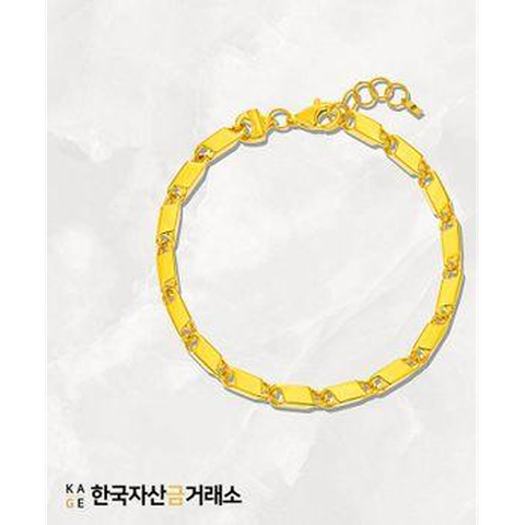 [한국자산금거래소]KAGE 24K 순금 아벨 팔찌(남여공용)