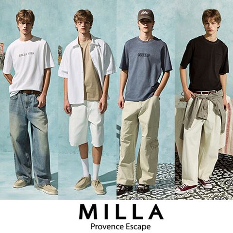 [Milla] 밀라 26SS 남성 피그먼트 티셔츠 4종