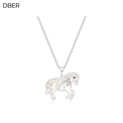 ● SILVER 925 말 자개 목걸이