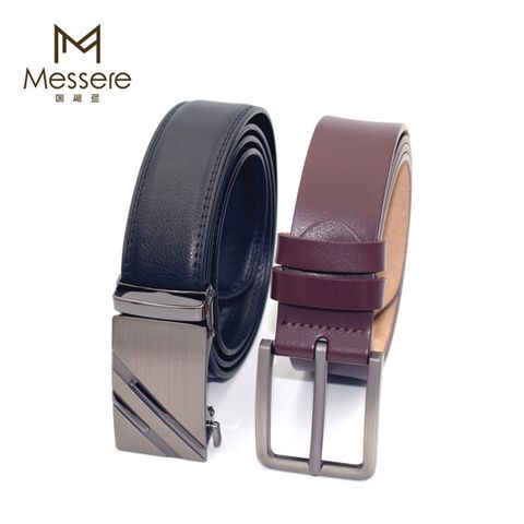 (방송에서만 이가격) [MESSERE] 메세르 천연 소가죽 벨트 1+1(정장용+캐쥬얼용)