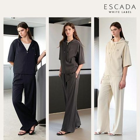 [상시가 239,000원] ESCADA 26SS 썸머 샤이닝 셋업 SET (후디집업+팬츠)