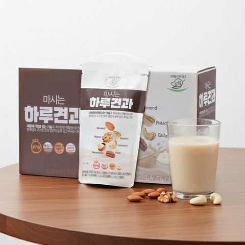[담담] 자연담담 마시는하루견과 180ml*15팩 2박스 총 30팩
