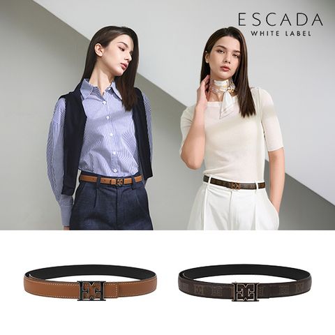 [상시가 199,000원]ESCADA 26SS 리버서블 레더 벨트