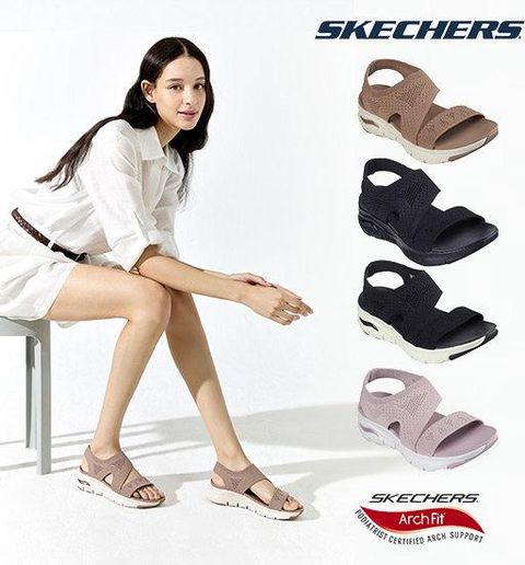 스케쳐스 26SS 최신상 여성용 아치핏 샌들