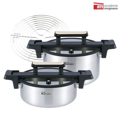 [AM] (방송에서만 이가격)am 통3중 IH 저압냄비 세트(6L+4L)