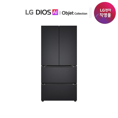 LG 디오스 AI 오브제 김치톡톡 4도어 1등급 491L 김치냉장고 Z490MMMF11