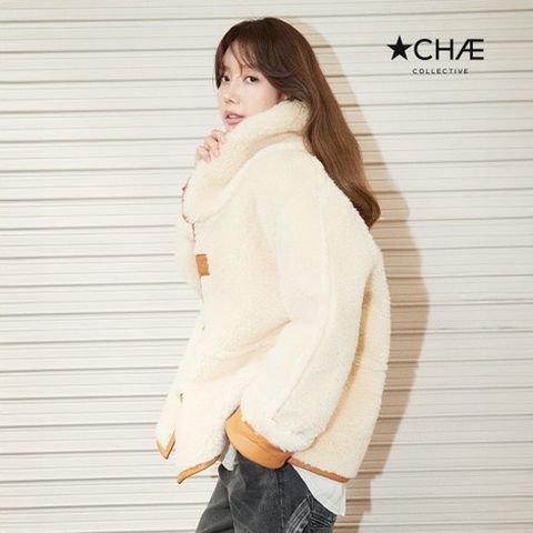 [온플] 25FW 리얼양모 리버서블 무스탕 코트