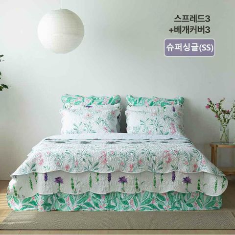 [삼성카드5%할인][26SS/최신상/메종노아]SS 속건워싱 시어서커 스프레드3장+베개커버 세트3장 총6종 SS(슈퍼싱글/양면) 