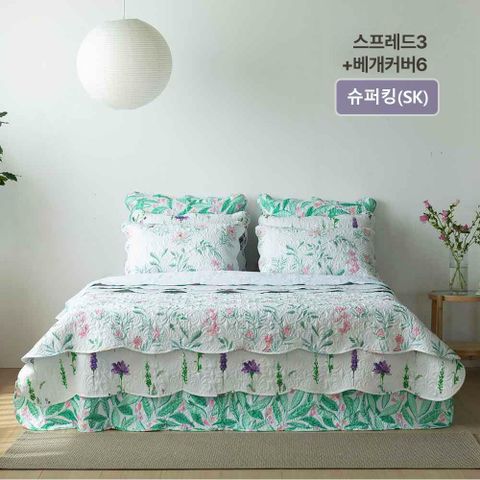 [삼성카드5%할인][26SS/최신상/메종노아] SK 속건워싱 시어서커 스프레드3장+베개커버 세트6장 총9종 SK(슈퍼킹/양면) 