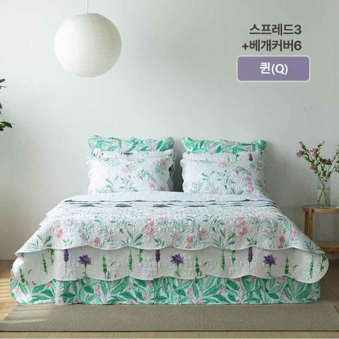 [삼성카드5%할인][26SS/최신상/메종노아]Q 속건워싱 시어서커 스프레드3장+베개커버 세트6장 총9종 Q(퀸/양면) 