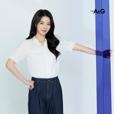 26SS 아사면100 자수 블라우스 3종