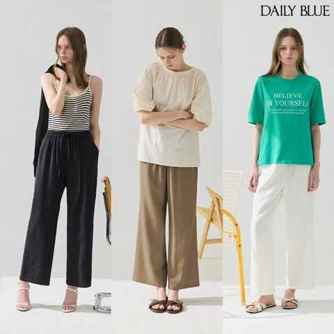 ○데일리블루 26SS 여성 쿨 썸머 팬츠 3종