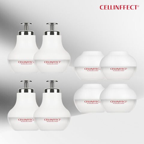 ★TV홈쇼핑 최초공개★ [단한번패키지] 셀인펙트 플라큘 EMS 크림 본품 50g * 4 + 리필 50g * 4