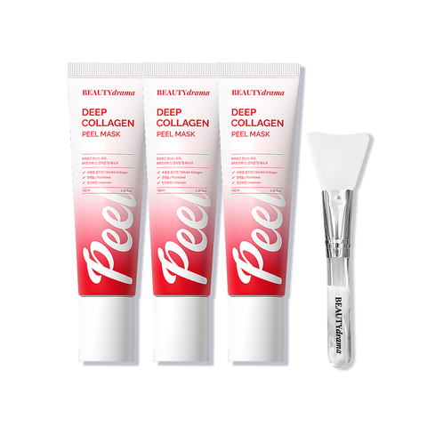 [카드 5%할인]뷰티드라마 딥 콜라겐 필마스크 100ml*3통 + 스파츌러