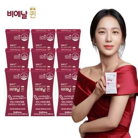 (퀸즈시크릿코드특가)갱년기 다이어트 유산균 비에날 퀸 9박스/36주