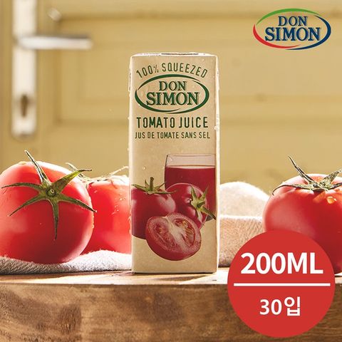 스페인착즙주스1등 돈시몬 100%토마토주스 200ml*30팩