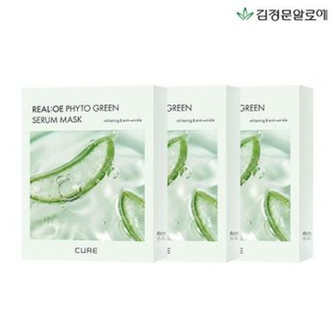 김정문 라센스 로에 큐어 리알로에 피토 그린 세럼 마스크 30매