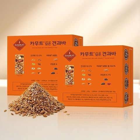 카무트® 브랜드 밀을 담은 견과바 2박스 (40개)