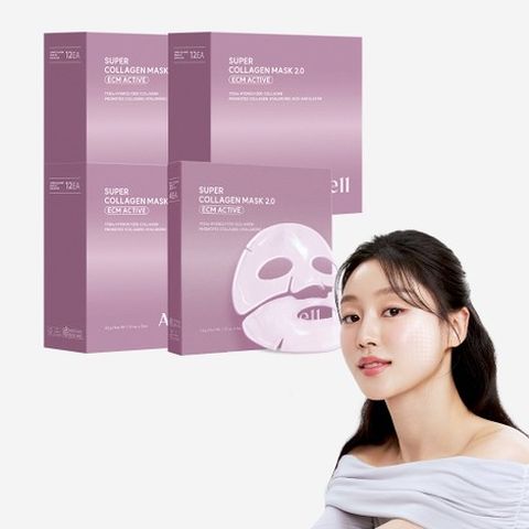 [T컴2 /40매] 슈퍼 콜라겐 마스크 2.0 ECM ACTIVE 12매X3박스+4매X1박스