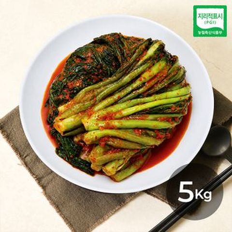 돌산삼채갓김치1kg*5팩