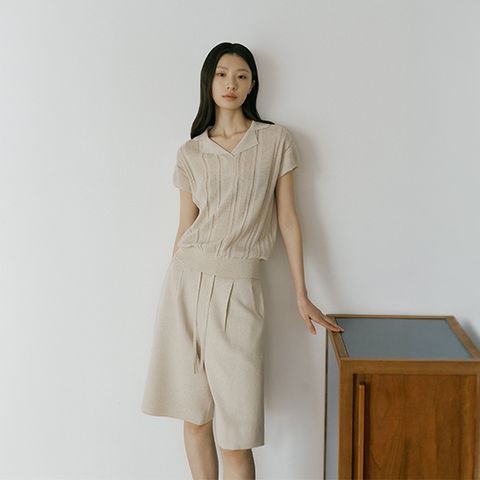 26SS 린넨블렌디드 버뮤다 하프팬츠 1종