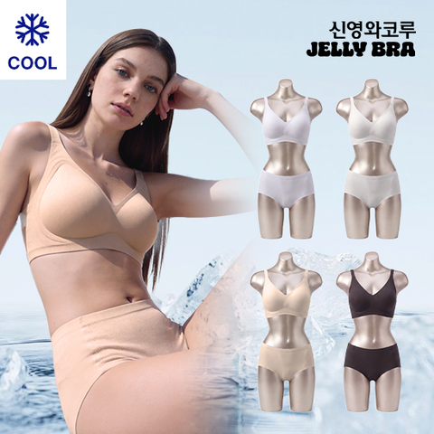 26최신상 핫썸머 젤리브라 메쉬 브라팬티 끈형 4세트